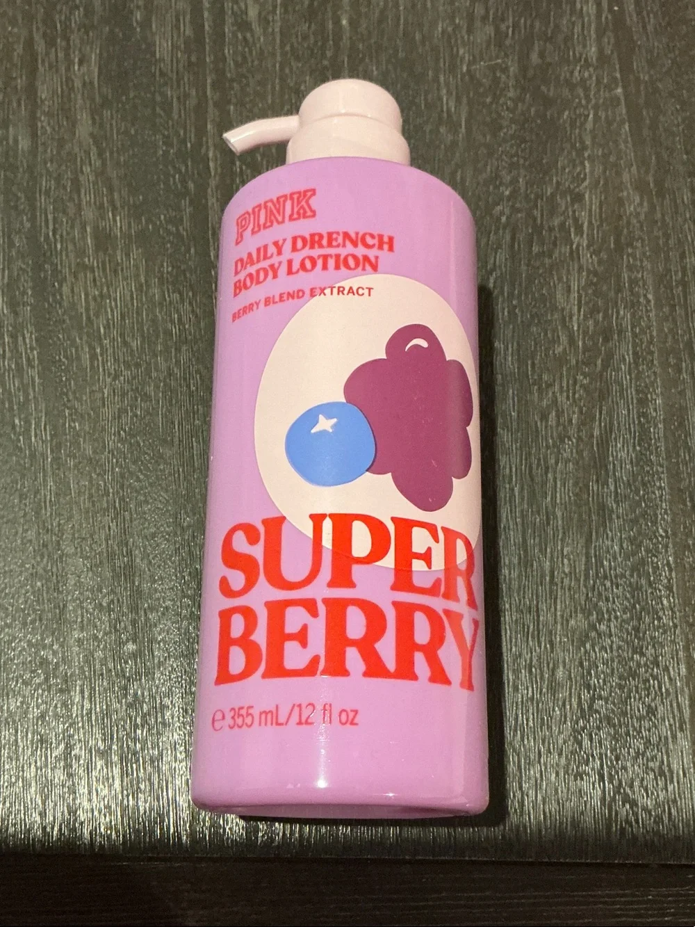 PINK Victoria Secret “Super Berry” Daily Drench Body Lotion